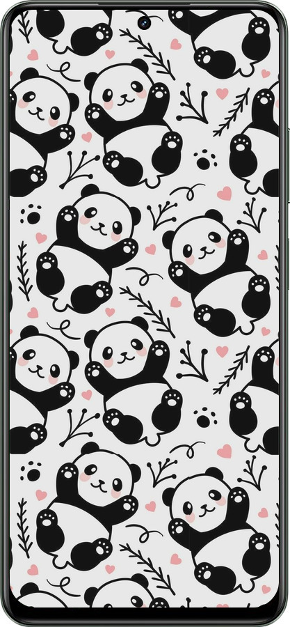 TPU чехол Панды для Realme Realme 13 5G - 4318b-3916 изображение 