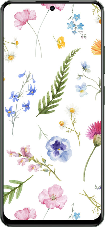 TPU чехол Цветочный фон v2 для Realme Realme 13 5G - 5472b-3916 изображение 