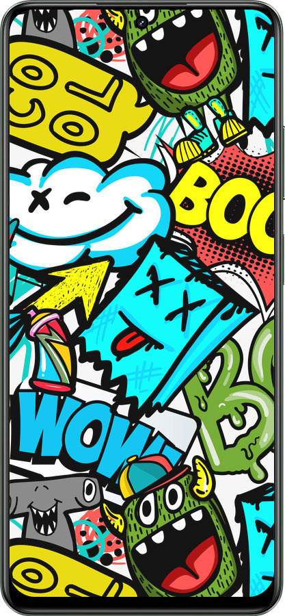 TPU чехол Стікери v4 для Realme Realme 13 5G - 5508b-3916 изображение 