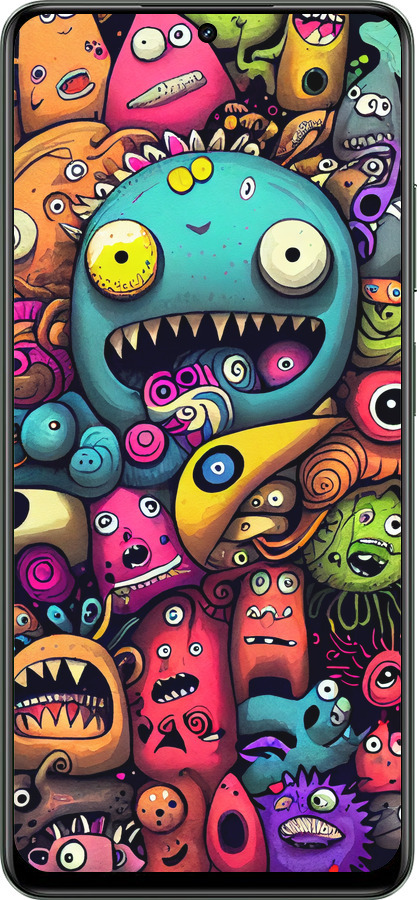 TPU чехол Cмешные монстры для Realme Realme 13 5G - 5549b-3916 изображение 