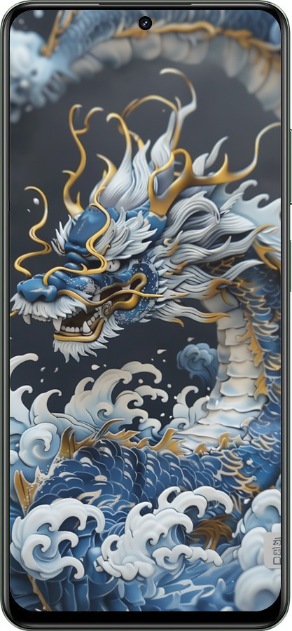 TPU чехол Водяной дракон для Realme Realme 13 5G - 6113b-3916 изображение 