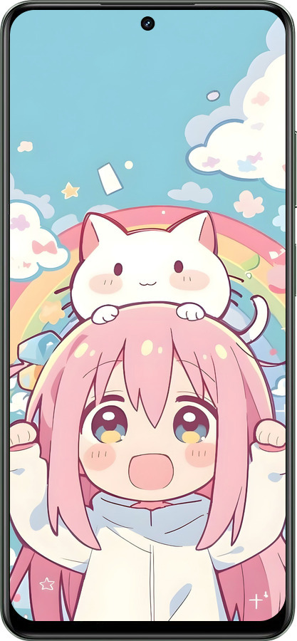 TPU чехол Девочка аниме радуга для Realme Realme 13 5G - 6304b-3916 изображение 