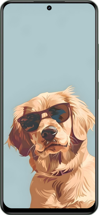 TPU чехол Пес в очках для Realme Realme 13 5G - 6381b-3916 изображение 