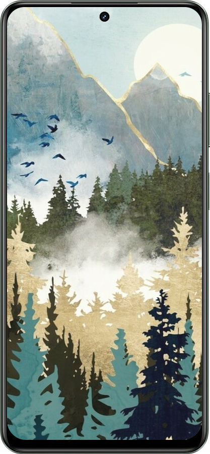 TPU чехол С изображением лесного пейзажа для Realme Realme 13 5G - 6548b-3916 изображение 