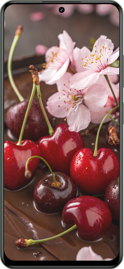 TPU чехол Вишня в шоколаде для Realme Realme 13 5G - 6698b-3916 изображение 
