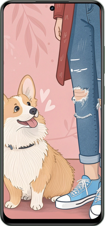 TPU чехол Корги 3 для Realme Realme 12 5G - 6707b-3705 изображение 