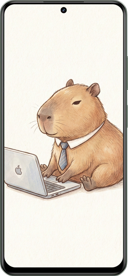 TPU чехол Funny Capybara CEO Working для Realme Realme 12 5G - 6777b-3705 изображение 