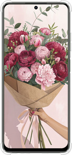 Силикон с усиленными углами чехол Пионы 1 для Realme Realme 13 5G - 6705sp-3916 изображение 