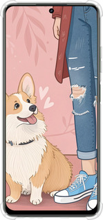 Силикон с усиленными углами чехол Корги 3 для Realme Realme 12 5G - 6707sp-3705 изображение 