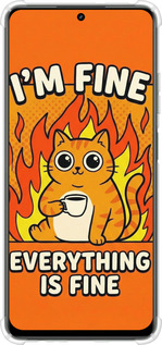 Силикон с усиленными углами чехол Funny Cat для Realme Realme 13 5G - 6786sp-3916 изображение 