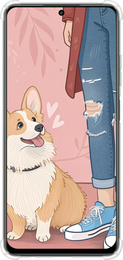 Силикон с усиленными углами чехол Корги 3 для Realme Realme 12 5G - 6707sp-3705 изображение 