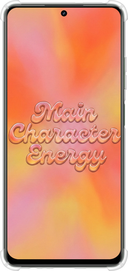Силіконовий протиударний с посиленими кутами чехол Aura Gradient Main Character Energy Aesthetic Y2K для Realme Realme 12 5G - 6783sp-3705 изображение 