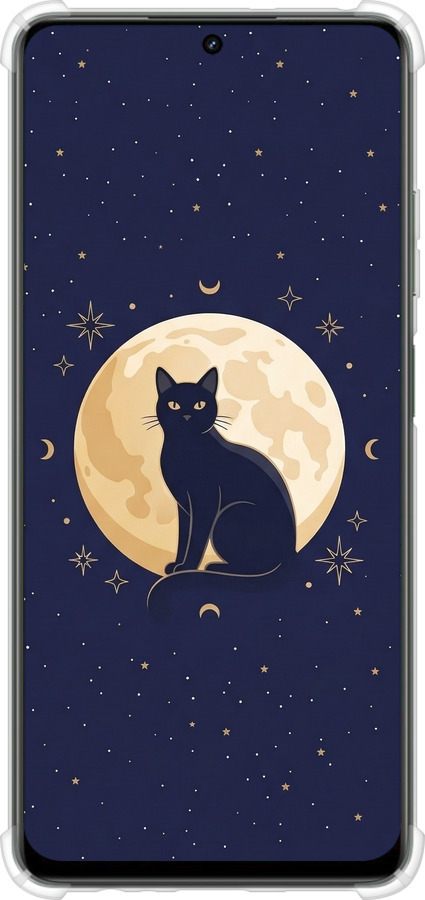 Силикон с усиленными углами чехол Cute Cat Celestial/Witchy для Realme Realme 12 5G - 6787sp-3705 изображение 