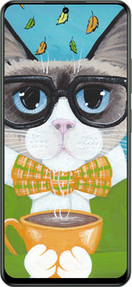 Силиконовый чехол Cat&Coffee для Realme Realme 12 5G - 4053u-3705 изображение 