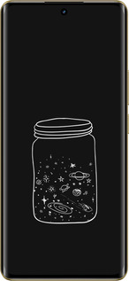 Силиконовый чехол Космос в банке для Realme Realme 12 Pro - 4297u-3649 изображение 