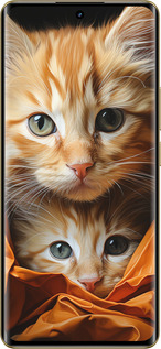 Силиконовый чехол Котики 2 для Realme Realme 12 Pro - 5664u-3649 изображение 