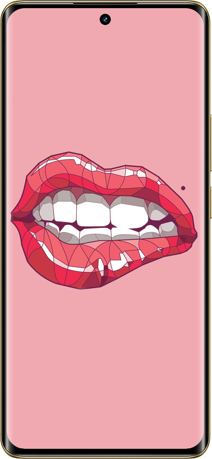 Силіконовий чехол Sexy lips для Realme Realme 12 Pro - 4174u-3649 изображение 