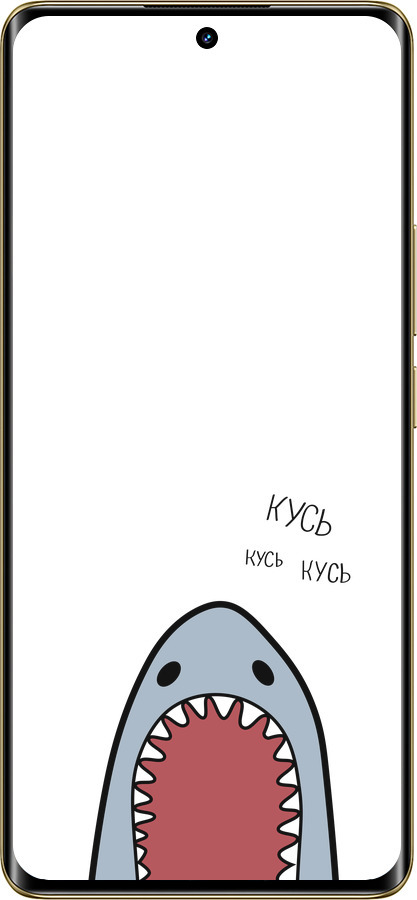 Силіконовий чехол Акула для Realme Realme 12 Pro - 4870u-3649 изображение 