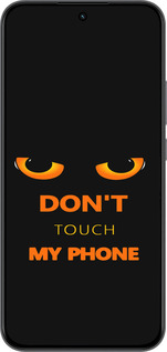 Силиконовый чехол Don't touch the phone для Realme 15T 5G - 4261u-4159 изображение 