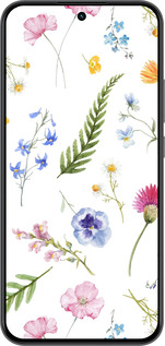 Силиконовый чехол Цветочный фон v2 для Realme 15T 5G - 5472u-4159 изображение 