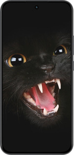 Силиконовый чехол Чёрная кошка для Realme 15T 5G - 932u-4159 изображение 