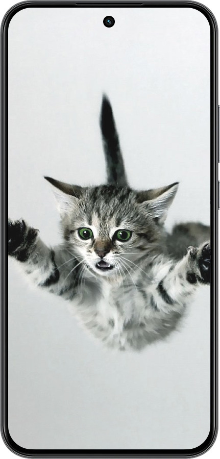 Силиконовый чехол Летящий котёнок для Realme 15T 5G - 2322u-4159 изображение 