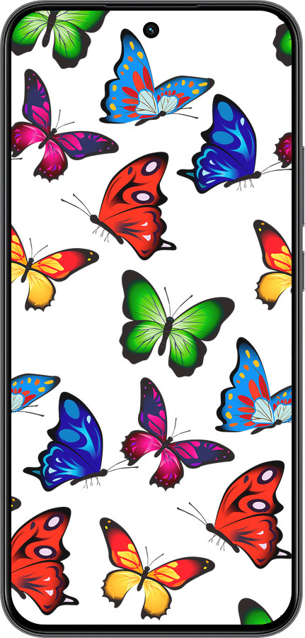 Силиконовый чехол Красочные мотыльки для Realme 15T 5G - 4761u-4159 изображение 