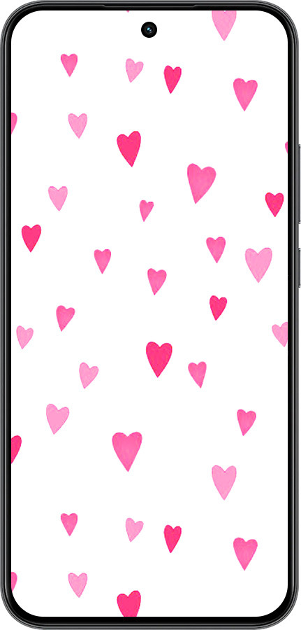 Силиконовый чехол Сердечки 2 для Realme 15T 5G - 4763u-4159 изображение 