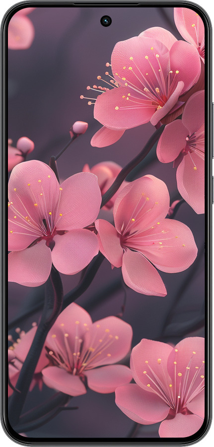 Силиконовый чехол Пурпурная сакура для Realme 15T 5G - 6075u-4159 изображение 