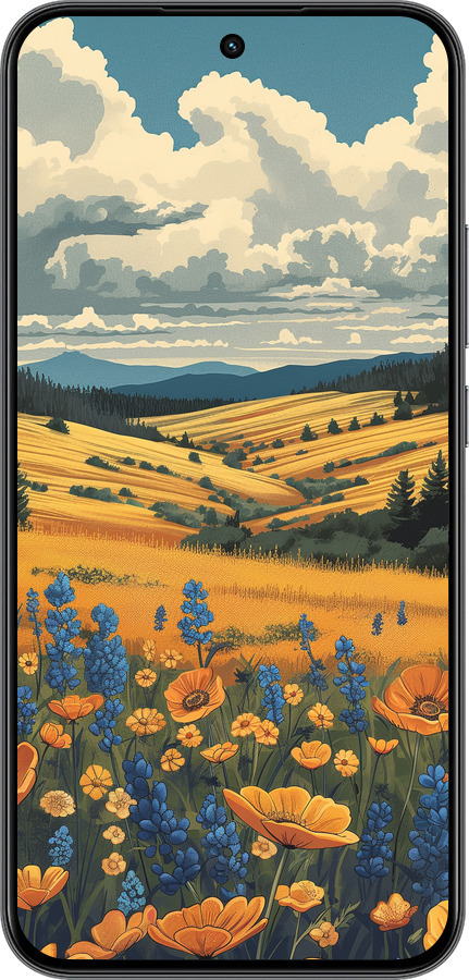 Силиконовый чехол Украинское поле для Realme 15T 5G - 6082u-4159 изображение 