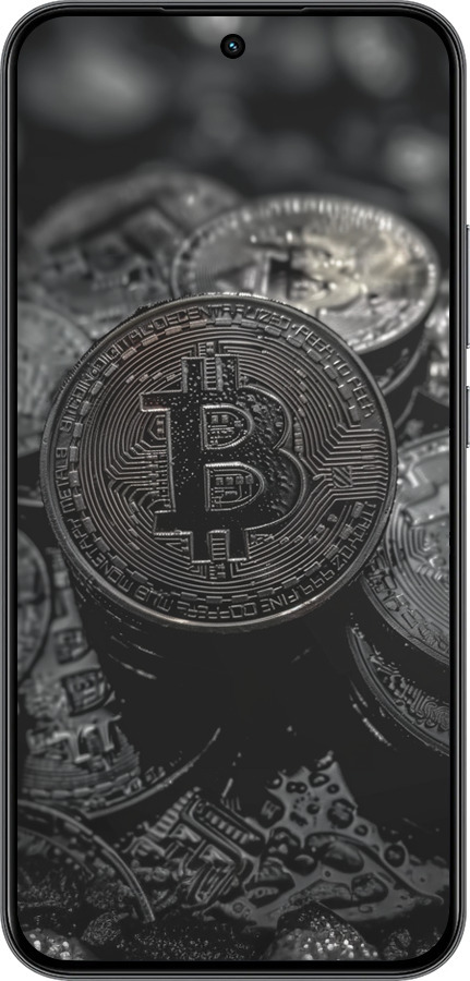Силиконовый чехол Black Bitcoin для Realme 15T 5G - 6090u-4159 изображение 