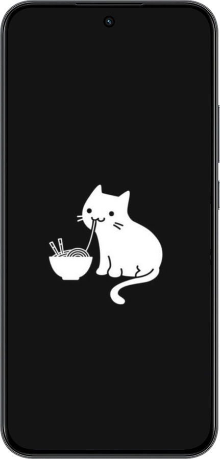 Силиконовый чехол С милым котом на черном фоне для Realme 15T 5G - 6528u-4159 изображение 