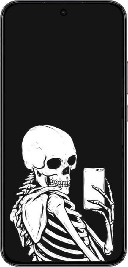 Силиконовый чехол Скелет делает Selfie для Realme 15T 5G - 6535u-4159 изображение 