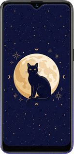 Силиконовый чехол Cute Cat Celestial/Witchy для Realme 3 - 6787u-1869 изображение 