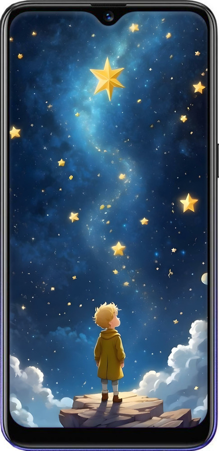Силиконовый чехол Маленький принц для Realme 3 - 6326u-1869 изображение 