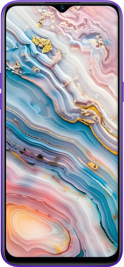 TPU чехол Мрамор красивый для Realme 5 - 6376b-1862 изображение 