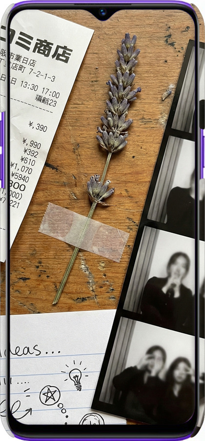 3D пластиковый матовый чехол Aesthetic Scrapbook Collage для Realme 5 - 6773m-1862 изображение 