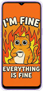 Силіконовий протиударний с посиленими кутами чехол Funny Cat для Realme 5 - 6786sp-1862 изображение 