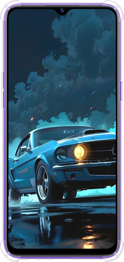Силикон с усиленными углами чехол Форд мустанг для Realme 5 - 6374sp-1862 изображение 