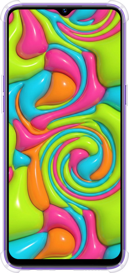 Силіконовий протиударний с посиленими кутами чехол Y2K Jelly Dream для Realme 6i - 6780sp-2059 изображение 