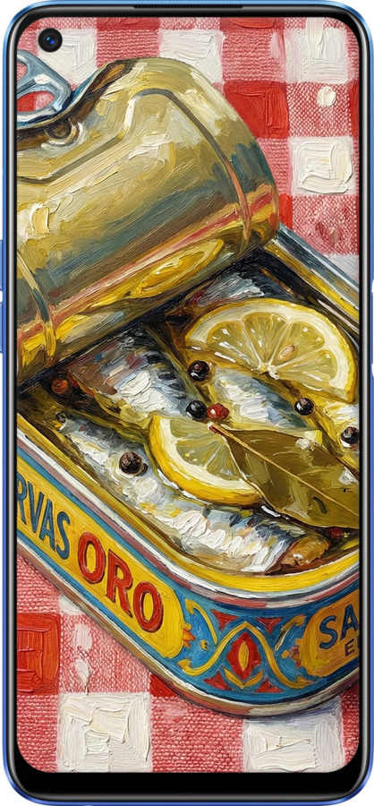 TPU чехол Vintage Sardine Tin Phone для Realme 6 - 6772b-1913 изображение 