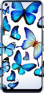 3D пластиковый матовый чехол Бабочки для Realme 6 - 6023m-1913 изображение 