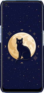 3D пластиковий матовий чехол Cute Cat Celestial/Witchy для Realme 6 - 6787m-1913 изображение 