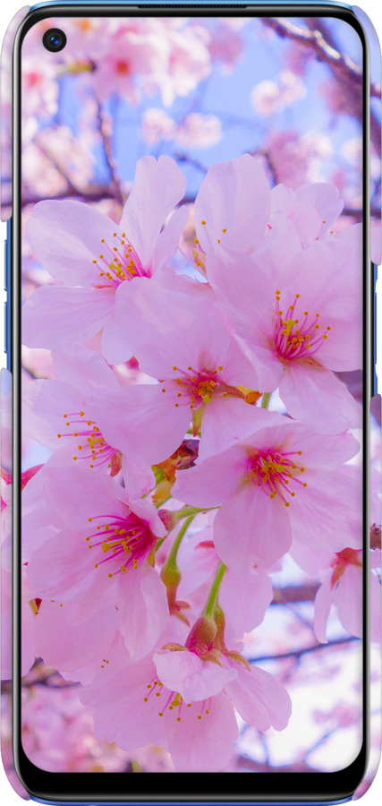 3D пластиковий матовий чехол Сакура для Realme 6 - 6029m-1913 изображение 