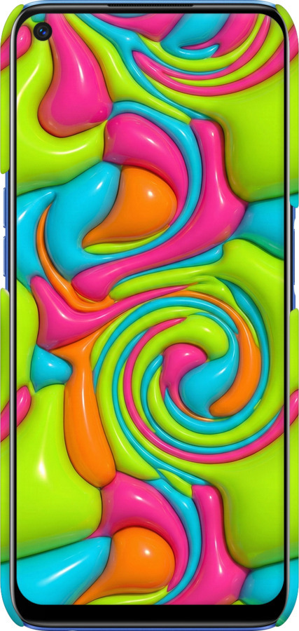 3D пластиковый матовый чехол Y2K Jelly Dream для Realme 6 - 6780m-1913 изображение 