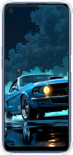 Силіконовий протиударний с посиленими кутами чехол Форд мустанг для Realme 6 - 6374sp-1913 изображение 