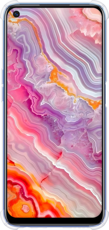 Силикон с усиленными углами чехол Мрамор 2 для Realme 6 - 6307sp-1913 изображение 