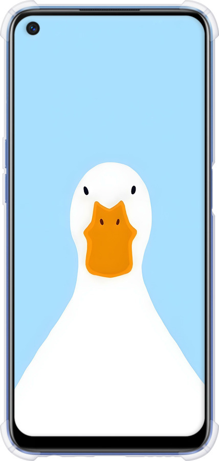 Силіконовий протиударний с посиленими кутами чехол Гусак для Realme 6 - 6350sp-1913 изображение 