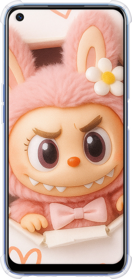 Силіконовий протиударний с посиленими кутами чехол Лабубу 2 для Realme 6 - 6710sp-1913 изображение 