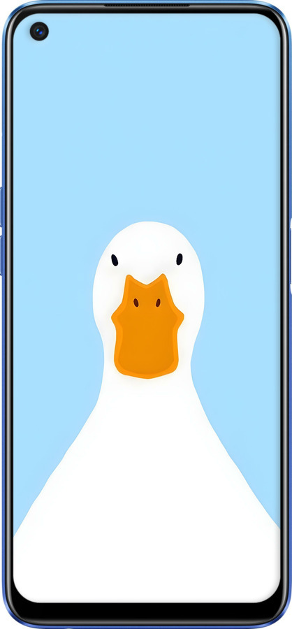2D пластиковий чехол Гусак для Realme 6 - 6350t-1913 изображение 